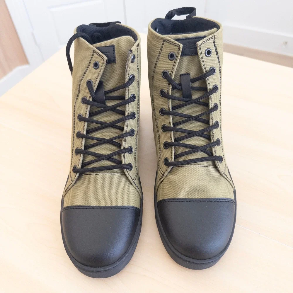 Woobies Snake Eater MOD-2 High Top Tactical Sneakers 8.5 OD Green Canvas Boots
